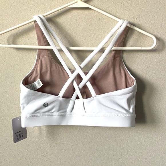 NWT Lululemon White Energy Bra Size 6 - Picture 4 of 8